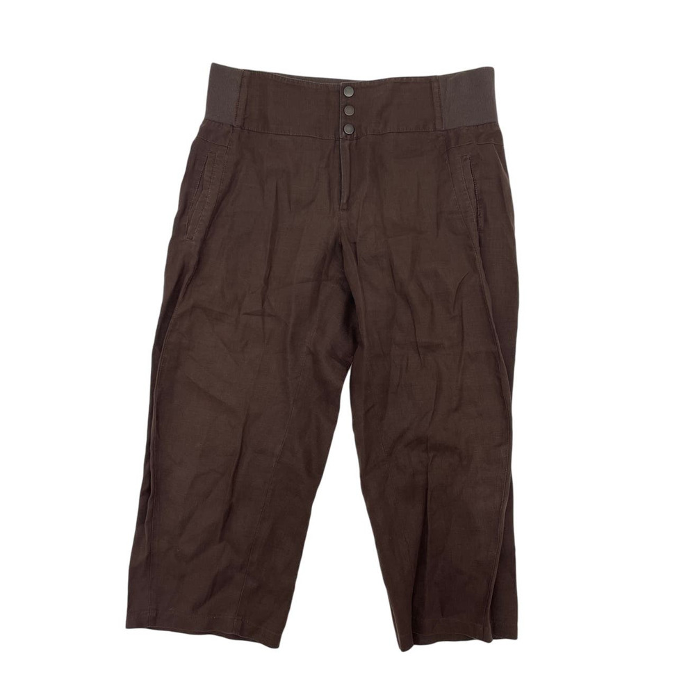 Moda International Linen Cropped Pants